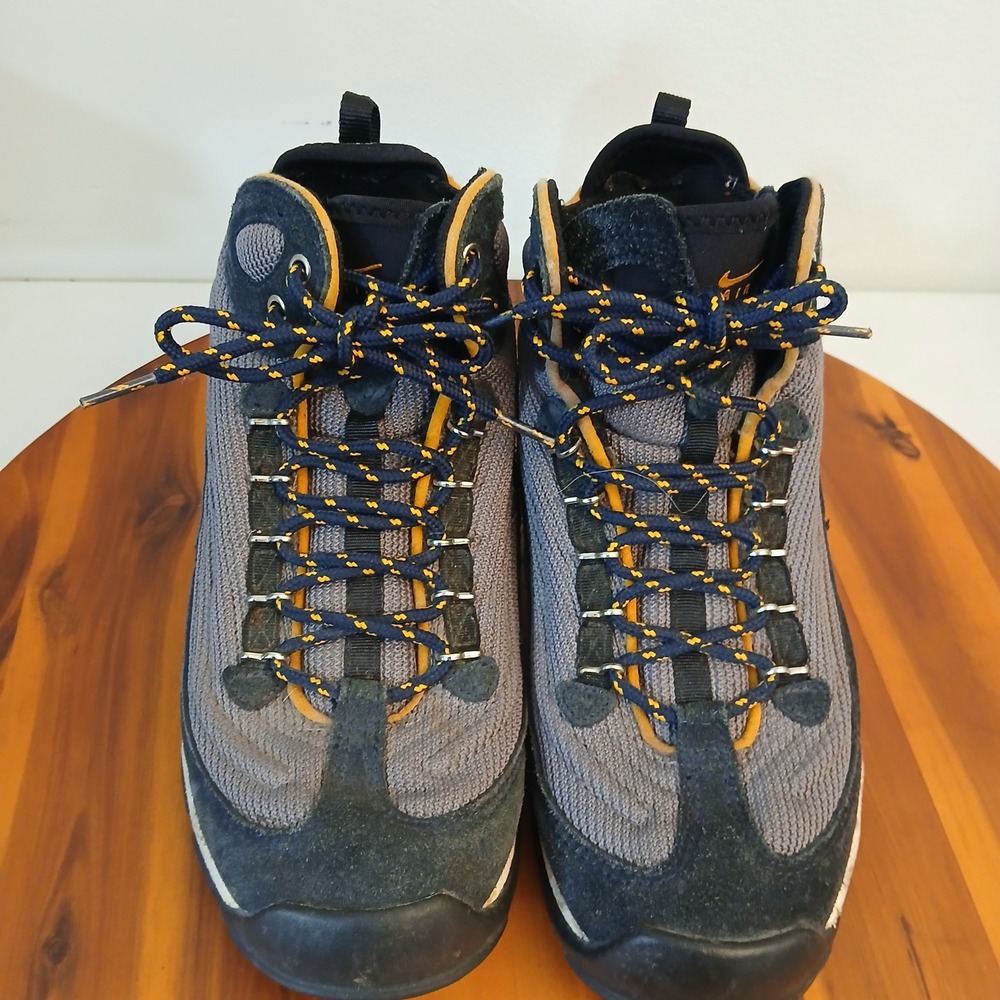 Vintage Nike ACG Hiking Boots Men 7.5 Gray Trail Boots Waterproof Outdoors Y2K - Picture 2 of 9